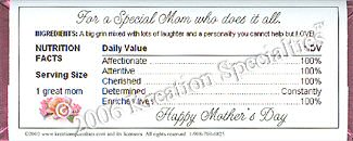Mother's Day Butterfly Candy Bar Wrapper